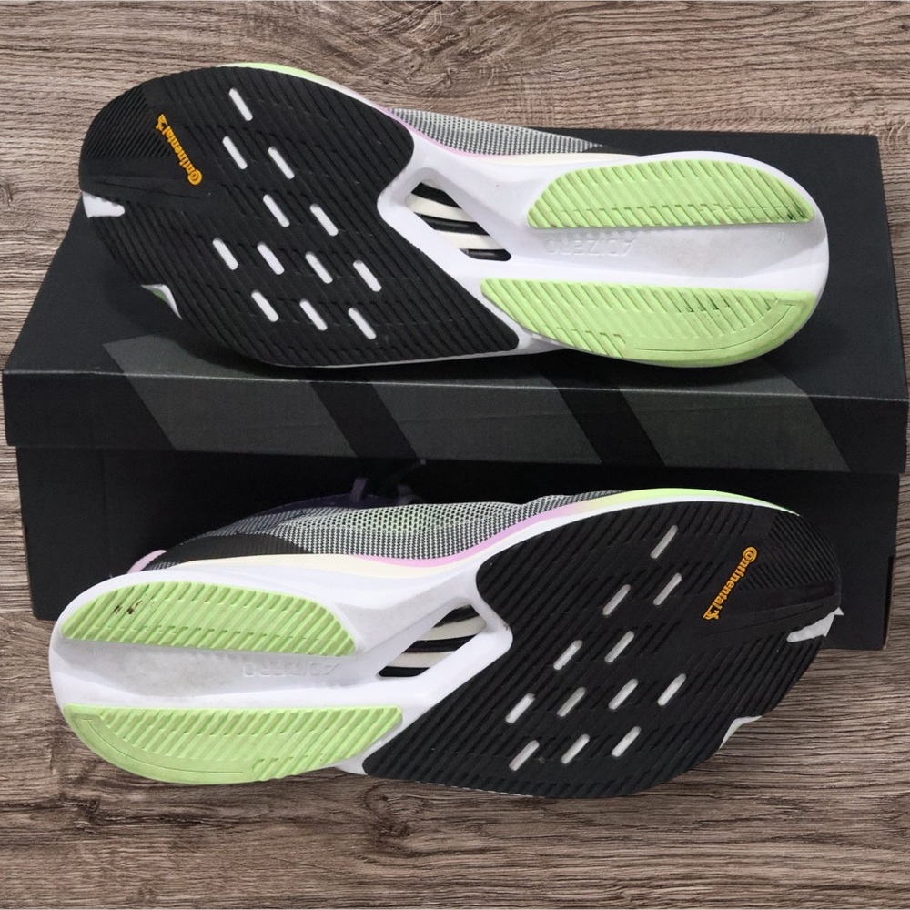 Adidas Adizero Boston 12 IG3319 Running Shoes size 12 Gray Green Pink  Black - Picture 3 of 16